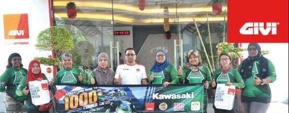 KAWASAKI LADY BIKERS COMPLETE 1,000 CORNERS CHALLENGE